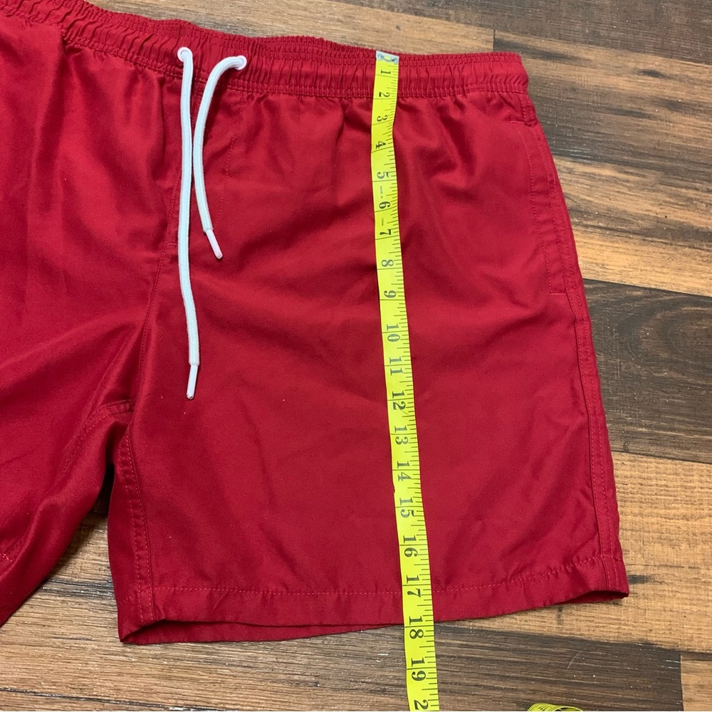 Amazon Essentials Men's 9" Quick-Dry Swim Trunk Shorts Red XXL - Picture 7 of 12